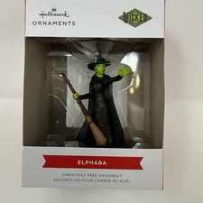 Hallmark Wicked ELPHABA Green Witch Wizard of OZ Christmas Ornament NEW