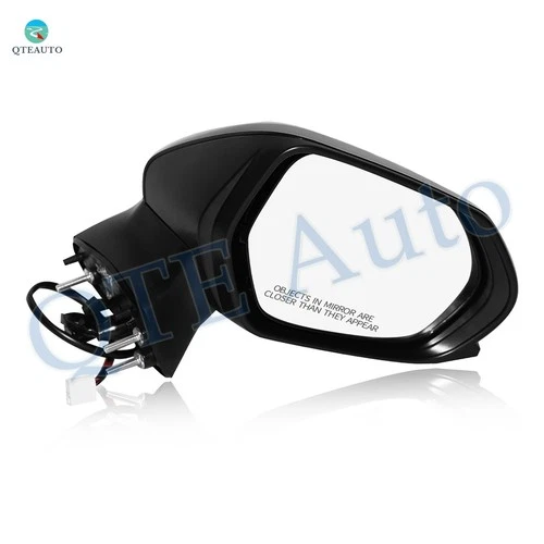 RH Power Foldaway View Mirror Chrome/Convex+Warning For 2018-2024 Toyota Camry