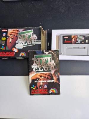 Nintendo SNES Spiel NFL Quaterback Club 1994  in OVP und Anleitung