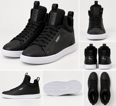 PUMA Black High-Top Sneakers   Never Worn   Size 8.5
