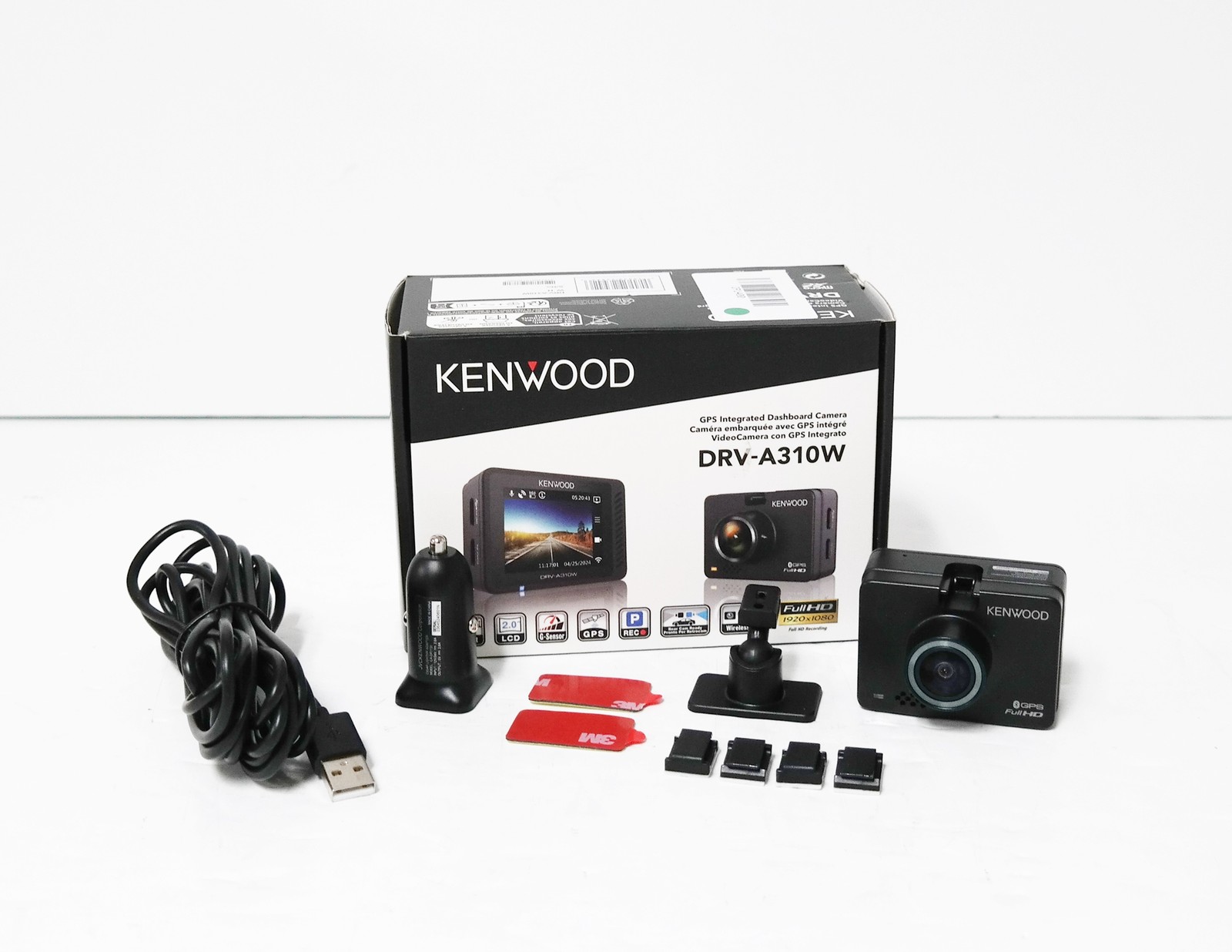 Kenwood DRV-A310W HD GPS Integrated Dash Camera