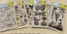 Inkadinkado Clear Ink Stamps Lot~Hope & Angels & Hearts & More-6 Sets All NEW