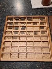 Vintage H.P. Preis Pantograph 3A Font Stencils Hillside 222 3/4" REV Brass