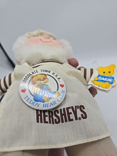 Vintage Rare Dakin HERSHEY'S ELF Plush 1986 Chef Plush Very Rare With Badge - Picture 13 of 16