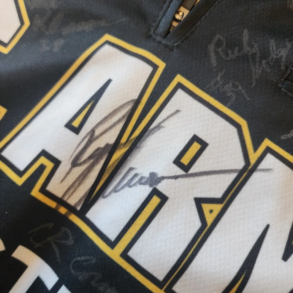 VINTAGE US Army Polo Shirt Sz XL Stewart-Haas Racing MULTIPLE NASCAR AUTOGRAPHS - Image 2 of 4