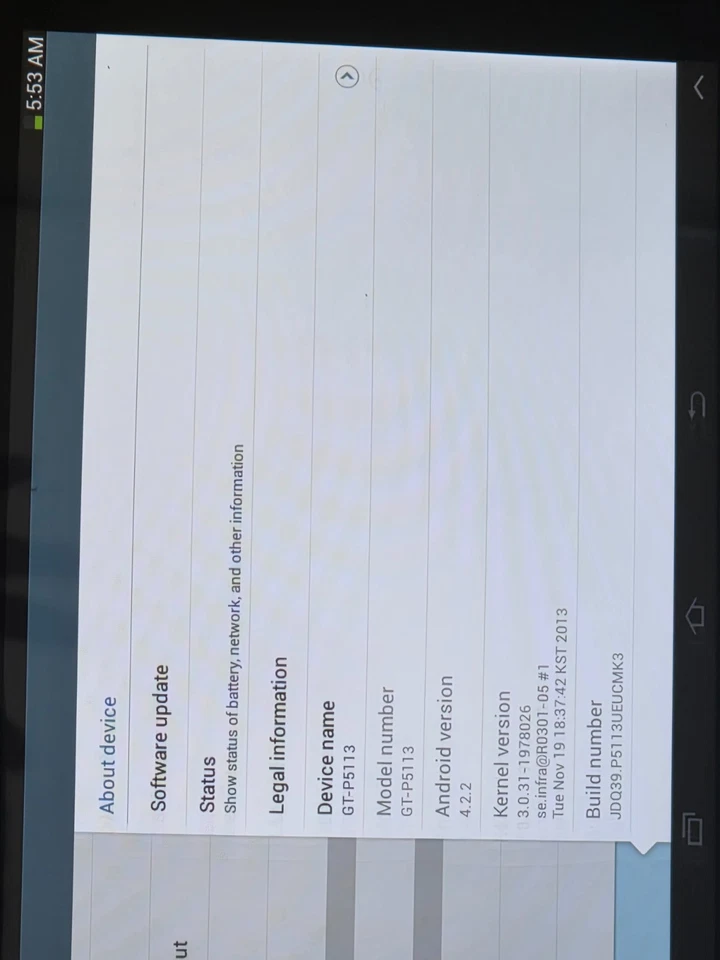 Samsung Galaxy Tab 2, P5113TS, 16GB, Wi-Fi Only, 10.1 Inch, Each Sold Separate - Image 4 of 4