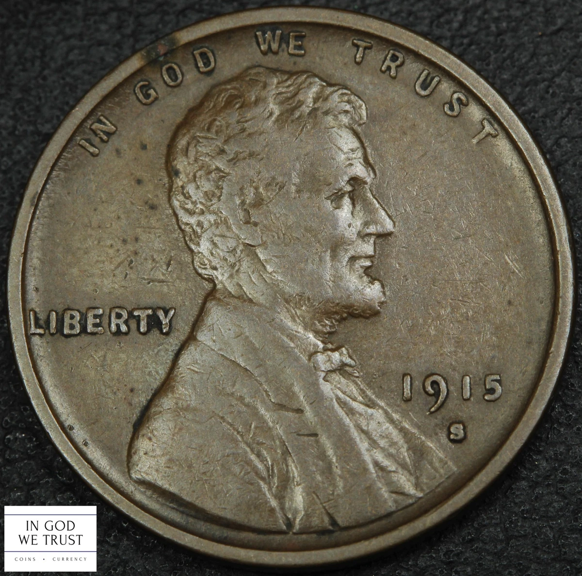 San Francisco 1915 Year Lincoln Wheat US Small Cents (1909-1958