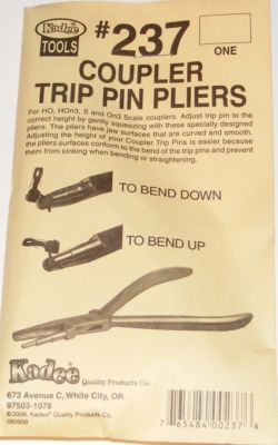 Kadee TT - HO - O Scale # 237 Coupler Trip Pin Pliers Tool