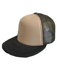 Nayt Men’s Trucker Mesh Flat Bill Snap Baseball Cap Khaki Camo Green