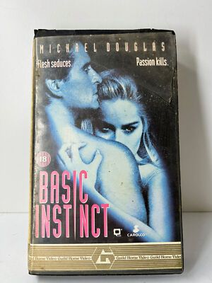 Basic Instinct (Big Box) On VHS Video Cassette Tape
