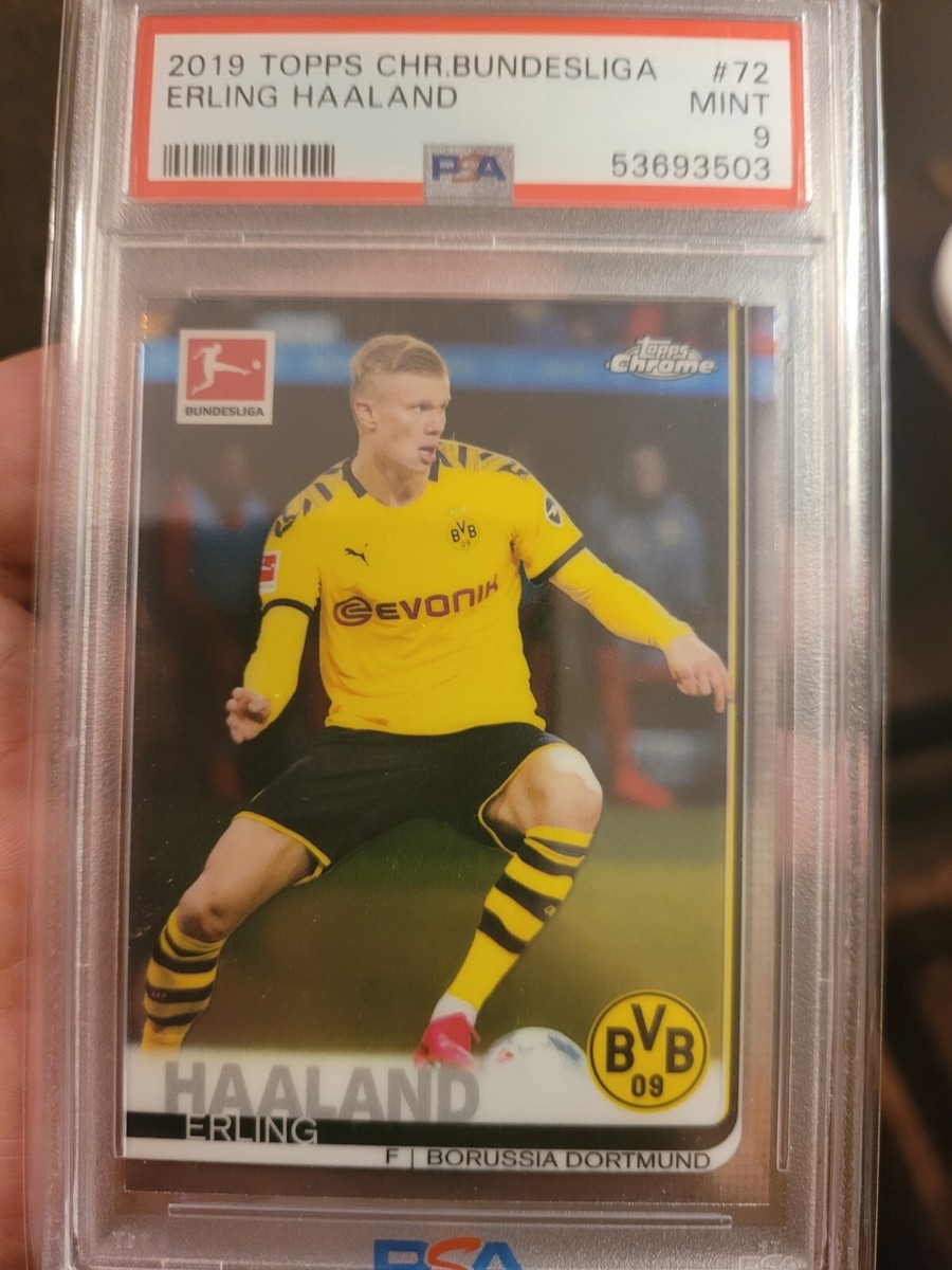 その他 haaland psa9 2019 2019 Topps Chrome Bundesliga Soccer #72 Erling Haaland RC Rookie