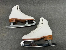 Womens Riedell  Figure Ice Skates MK Blades  21    11" Size 4M Fast Free Ship