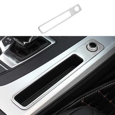 Silver Steel For Audi Q5 SQ5 2018-2023 Gear Shift Side Trim Center Console 1Pcs