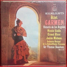 Bizet, De Los Angeles, Nicolai Gedda - Carmen - Highlights LP Angel 35818 Sealed