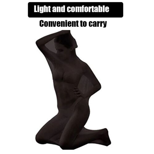 Sexy Mujeres Cuerpo Completo Medias Saco Capucha Spandex Traje Lencería Medias Pantimedias - Imagen 14 de 38