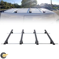 144" 4 Cross Bar Ladder Roof Rack W/Side Rails For Mercedes Benz Sprinter 07-up