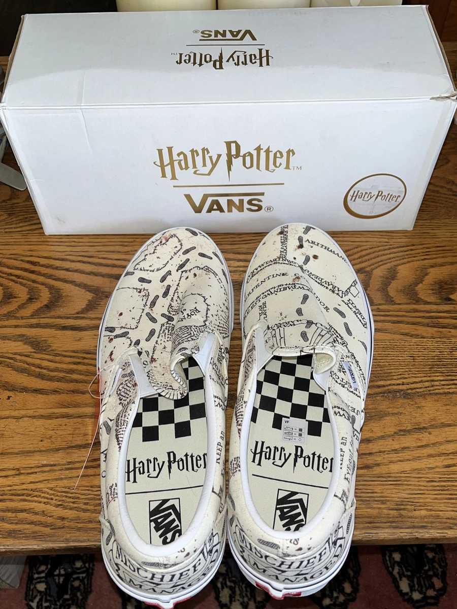 Vans Limited Edition Harry Potter Marauders Map Classic Slip On Size 12