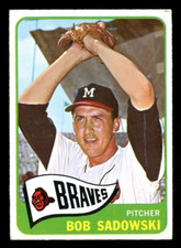 1965 TOPPS OPC O PEE CHEE BASEBALL #156 Bob Sadowski NM Milwaukee Braves Card
