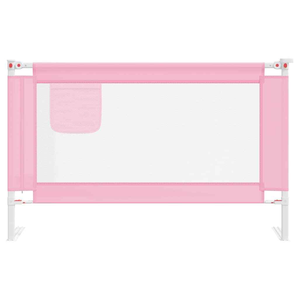 vidaXL Toddler Safety Bed Rail Pink 120x25 cm Fabric GHB eBay