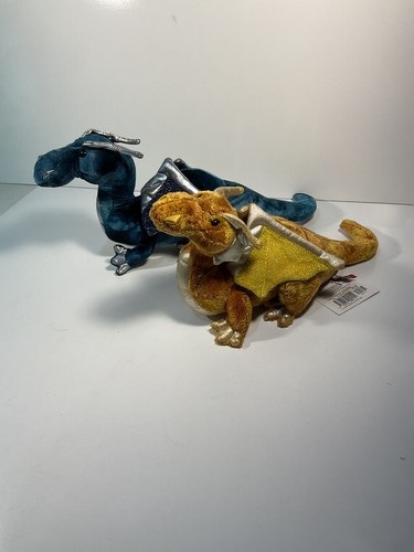Pair Of Douglas Cuddle Toy Dragons #728 B & 729 B , Plushies, New With Tags - Picture 7 of 21