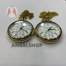 Watch elgin vintage pocket Collectible Antique Brass Pocket Watch GIFT