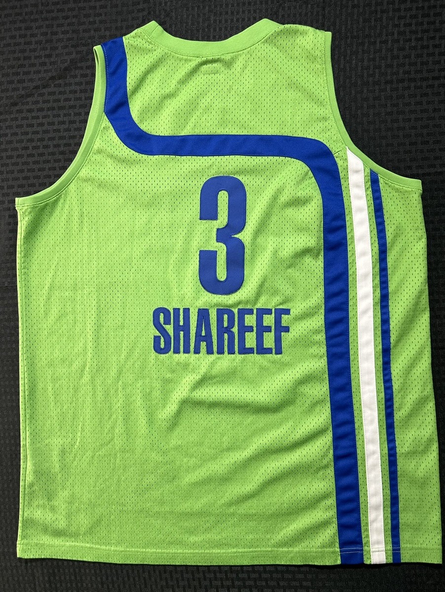 Vintage Nike Atlanta Hawks Shareef Abdur-Rahim #3 Jersey Neon
