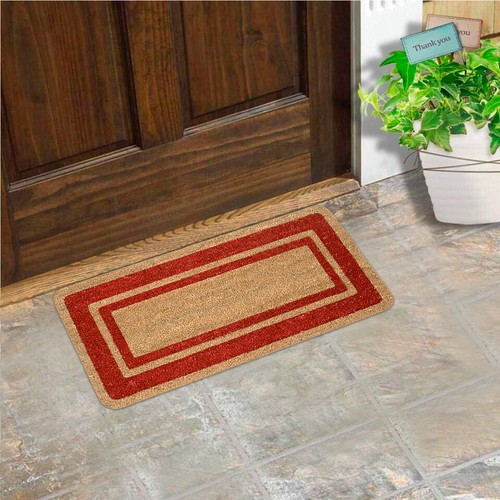 Zerbino Cocco Ingresso Porta 40X70 cm Entrata Antiscivolo Fibra Naturale Robusto - Picture 8 of 8