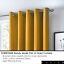 thumbnail 18  - Fusion SORBONNE - Ochre Mustard Yellow 100% Cotton Eyelet Curtains or Cushions