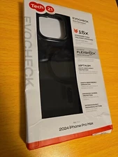 Tech21 Evo Check for iPhone 16 Pro Max w/magsafe  Black/Smoke