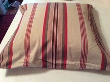Pillow Cover Restoration Hardware 100% cotton Made In USA Stripes Tan Red Brown