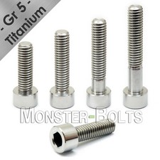 M6 Titanium Socket Head Cap Screws, Ti Grade 5, Metric DIN 912 Coarse 1.0