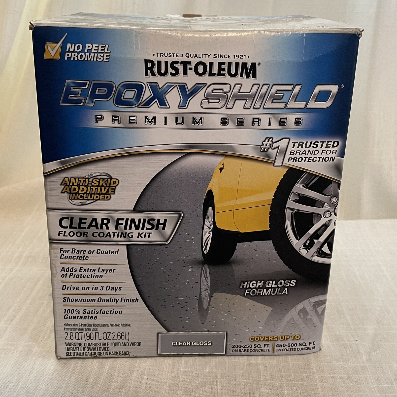 Rustoleum Epoxy Shield Premium Series Clear Finish Floor Coating Kit