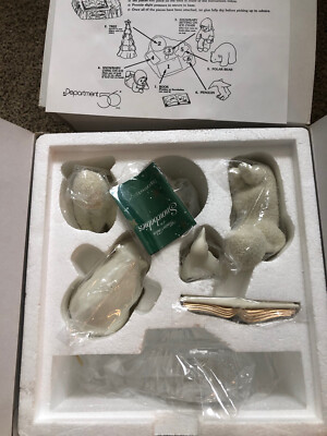 Dept 56 Snow Babies Lets Go See Jack Frost Christmas Display #68850 Original Box