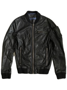superdry leather jacket ebay