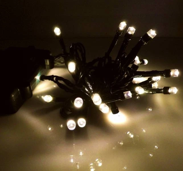 LED Lichterkette Batterie mit Timer outdoor außen innen kaltweiß warmweiß 24-192 - Bild 1 von 2
