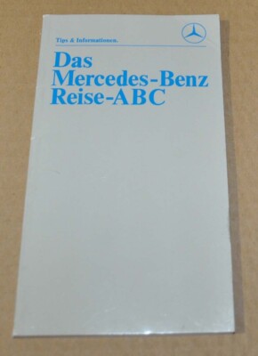 Mercedes Benz Das Reise-ABC Brochure Prospekt 0786 DE