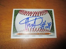 OSCAR DE LA CRUZ Signed Signature Sweet Spot Card Autograph AUTO Chicago Cubs