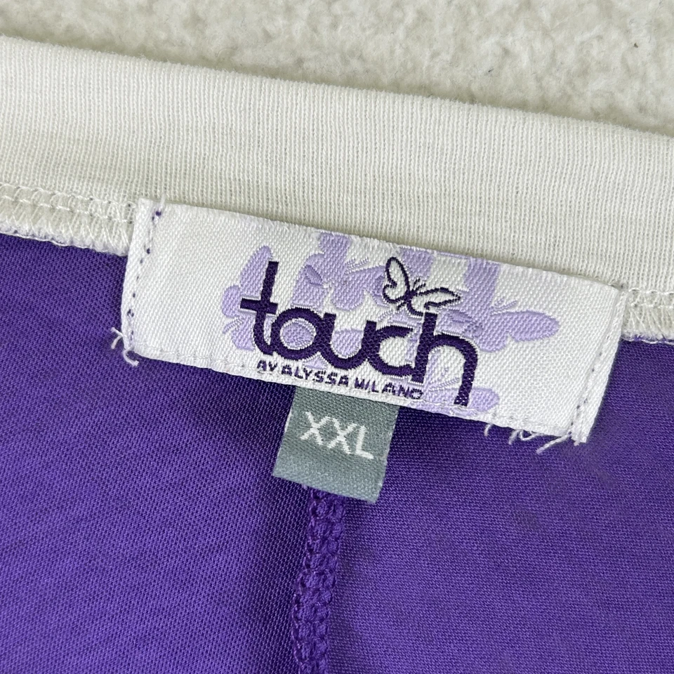 LSU Tigers Shirt Womens 2XL Touch by Alyssa Milano Purple Gold NCAA Football Tee - Image 3 of 4