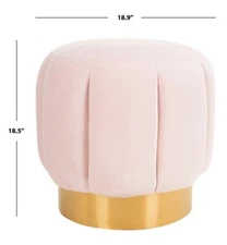 Safavieh MAXINE CHANNEL TUFTED OTTTOMAN, Reduced Price 2172748748 SFV4707A