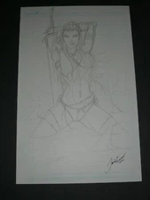 Original Art -  Pencil Comission of Kiani by Jamie Tyndall