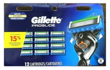 Gillette Proglide Razor Blades, 12 Cartridges, Factory Sealed, Fits Fusion Power
