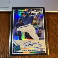 Jonathan Davis 2019 Donruss Optic Black Prizm Rookie Auto RC #RRS-JD /50 Jays