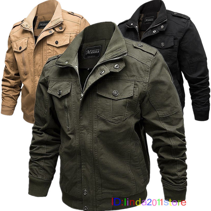 New autumn winter men's jacket casual jacket cotton large size men's