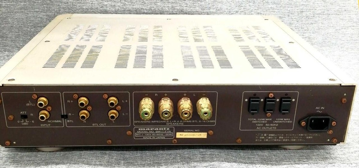 Marantz SM-17SA Flexible Stereo Power Amplifier w/PowerCable Marantz SM-17SA Flexible Stereo Power Amplifier w/PowerCable