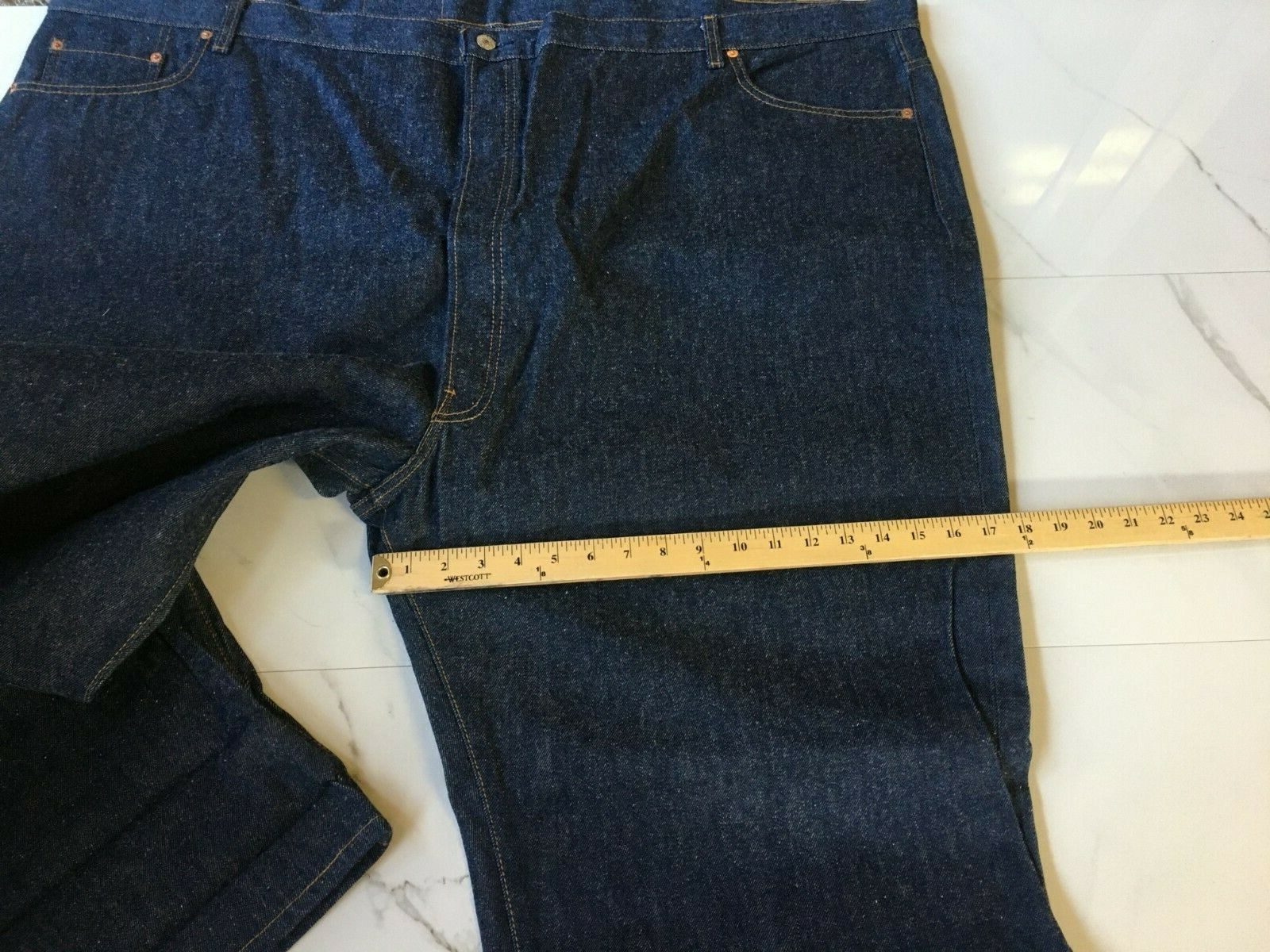 Vtg NWT Levis 501XX Shrink to Fit  Denim Jeans Deadstock Made in USA 1992 SZ 60 image 9