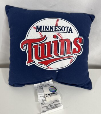 90s Minnesota Twins MLB Baseball Throw Pillow 12x12  Cotton Vintage NEW