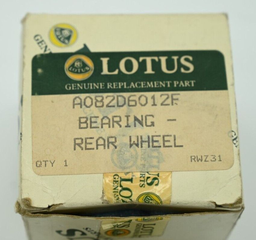 Genuine OEM Lotus Bearing Rear Wheel P/N A082D6012F