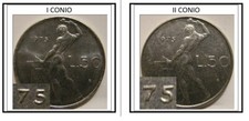 VARIANTE 50 Lire 1975 7 dritto e 5 corto e/o 7 a uncino e 5 lungo FDC ASSOLUTO!!