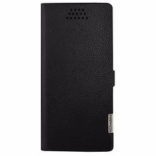 Nueva funda de cuero de lujo Kickmobiles® London negra para Silent Circle Blackphone 2