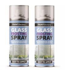 Glass Frosting Spray Aerosol Window Privacy Decorative Frosted 2 x 400ml Rapid